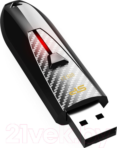 Изображение товара USB flash накопитель Silicon Power Blaze B25 Black 64GB (SP064GBUF3B25V1K)