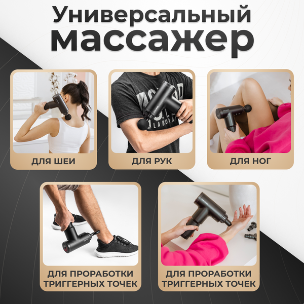 Изображение товара Массажный пистолет Calmer Knook K1 (черный)