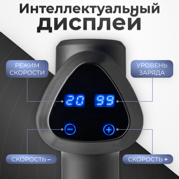 Изображение товара Массажный пистолет Calmer Knook Plus K3 (черный)
