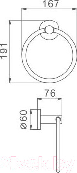Изображение товара Кольцо для полотенца Frap F30204