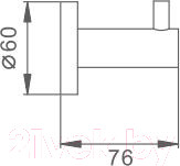 Изображение товара Крючок для ванной Frap F30205