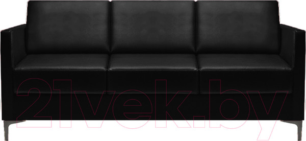 Изображение товара Диван Brioli Ганс трехместный (L22/черный)