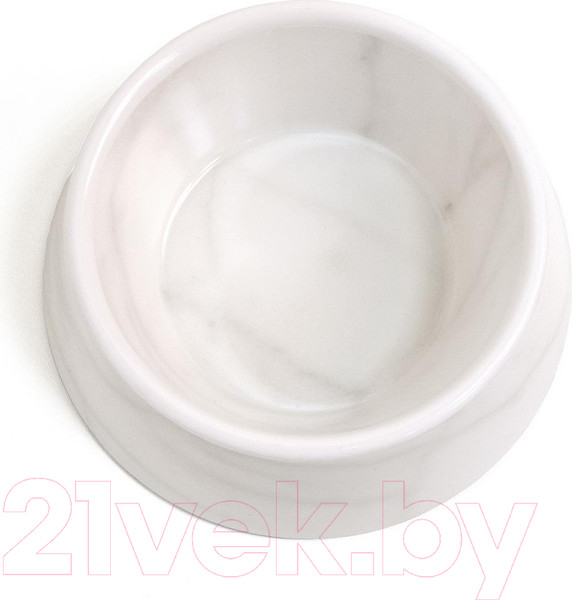 Изображение товара Миска для животных Tarhong Carrara Marble / PPM3077WBWM (белый мрамор)