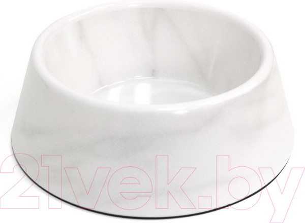 Изображение товара Миска для животных Tarhong Carrara Marble / PPM3077WBWM (белый мрамор)