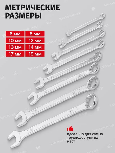 Изображение товара Набор ключей WMC Tools 5086 (48312)