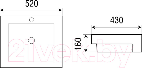 Изображение товара Умывальник WeltWasser Deilbach 4012