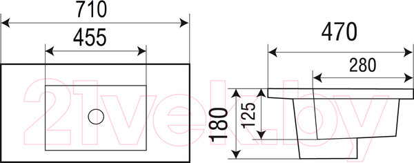 Изображение товара Умывальник WeltWasser Deilbach 7506-70