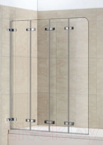 Изображение товара Стеклянная шторка для ванны WeltWasser WW100 100ZD4-100