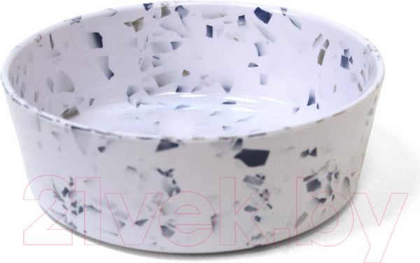 Изображение товара Миска для животных Tarhong Terrazzo / PTD3060WBTF (белый/синий)