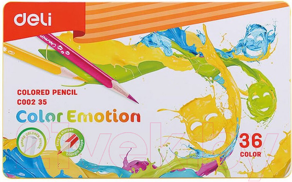 Изображение товара Набор цветных карандашей Deli Color Emotion / 00235 (36цв)