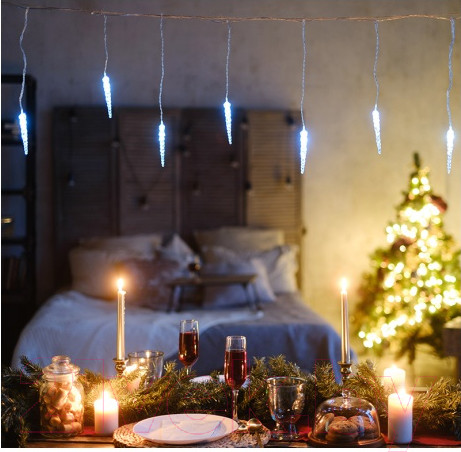 Изображение товара Светодиодная бахрома Neon-Night Сосульки 303-068 (1.5x0.25м, белый)