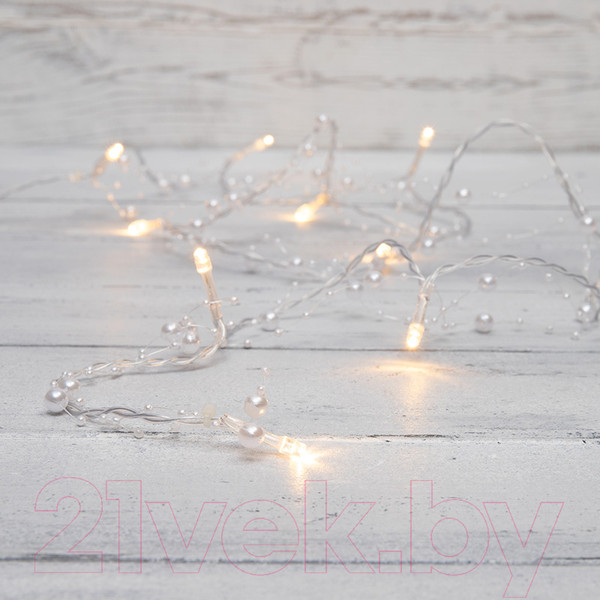 Изображение товара Светодиодная гирлянда Neon-Night Жемчужинки 303-097 (1.5м, теплый белый)