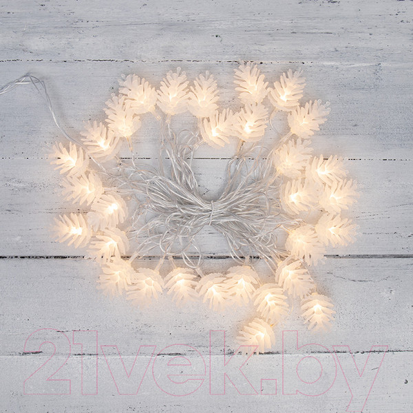 Изображение товара Светодиодная гирлянда Neon-Night Шишки 303-069 (5м, теплый белый)