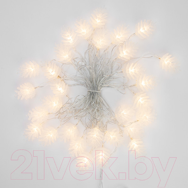 Изображение товара Светодиодная гирлянда Neon-Night Шишки 303-069 (5м, теплый белый)