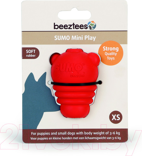 Изображение товара Игрушка для собак Beeztees Sumo мини / 626641 (XS, красный)