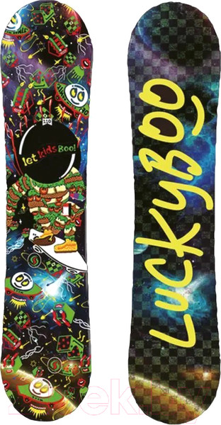 Изображение товара Сноуборд Luckyboo Newcomer (р-р 120, черный/красный)