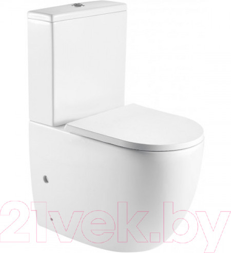 Изображение товара Унитаз напольный WeltWasser Merzbach 001 GL-WT (белый глянец)