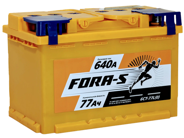Изображение товара Автомобильный аккумулятор Fora-S R+ (77 А/ч)