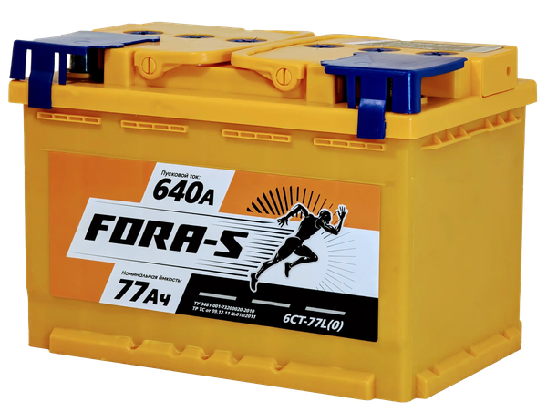Изображение товара Автомобильный аккумулятор Fora-S R+ (77 А/ч)