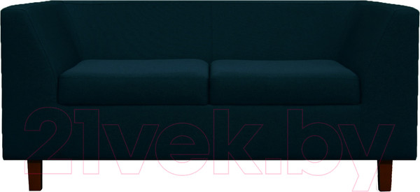 Изображение товара Диван Brioli Дедрик Д двухместный (J17/темно-синий)