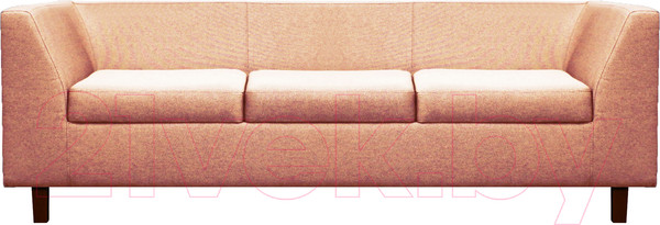 Изображение товара Диван Brioli Дедрик Д трехместный (J11/розовый)