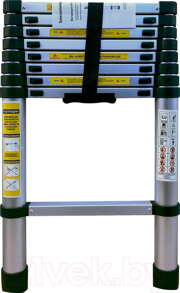 Изображение товара Телескопическая лестница Алюмет TLS 2.6