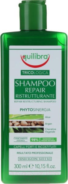 Изображение товара Шампунь для волос Equilibra Tricologica Восстанавливающий (300мл)