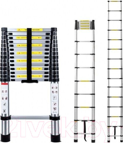 Изображение товара Телескопическая лестница Алюмет TLS 4.4