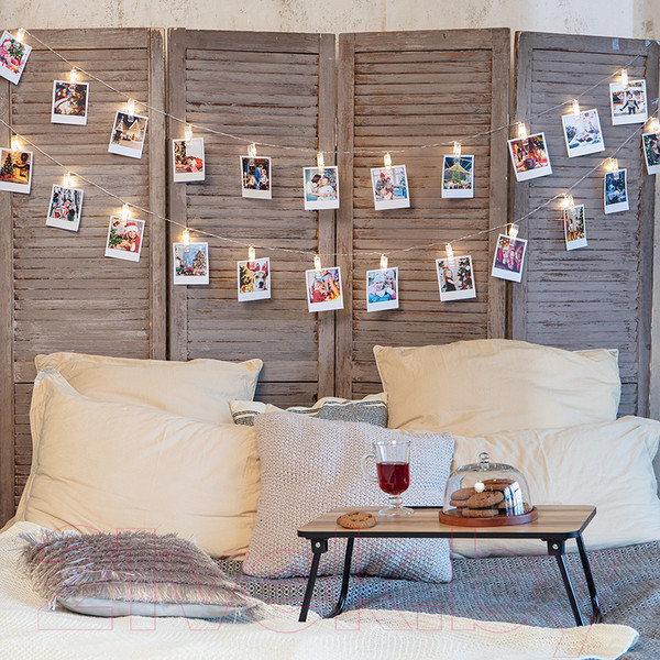 Изображение товара Светодиодная гирлянда Neon-Night Прищепки 304-005 LED (1.5м, теплый белый)