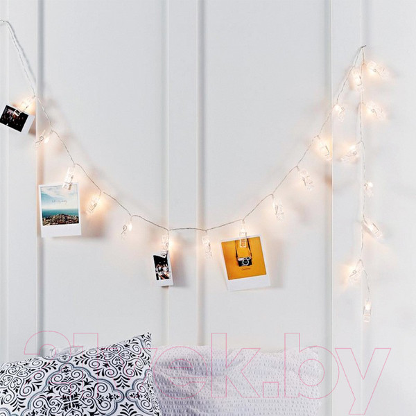 Изображение товара Светодиодная гирлянда Neon-Night Прищепки 304-005 LED (1.5м, теплый белый)