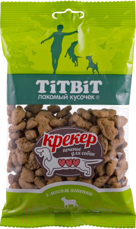 Изображение товара Лакомство для собак TiTBiT Крекер с мясом ягненка / 13861 (250г)