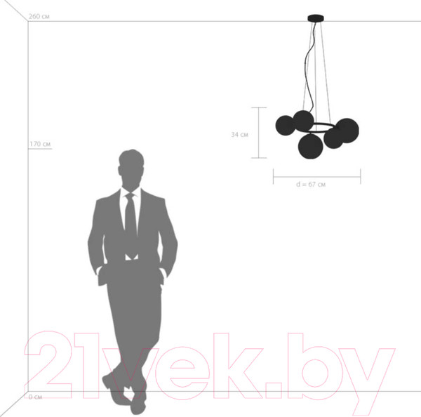 Изображение товара Люстра/потолочный светильник Lightstar Globo 815057