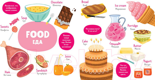 Изображение товара Развивающая книга CLEVER Мой первый английский. First words. Первые слова (Уткина О.)