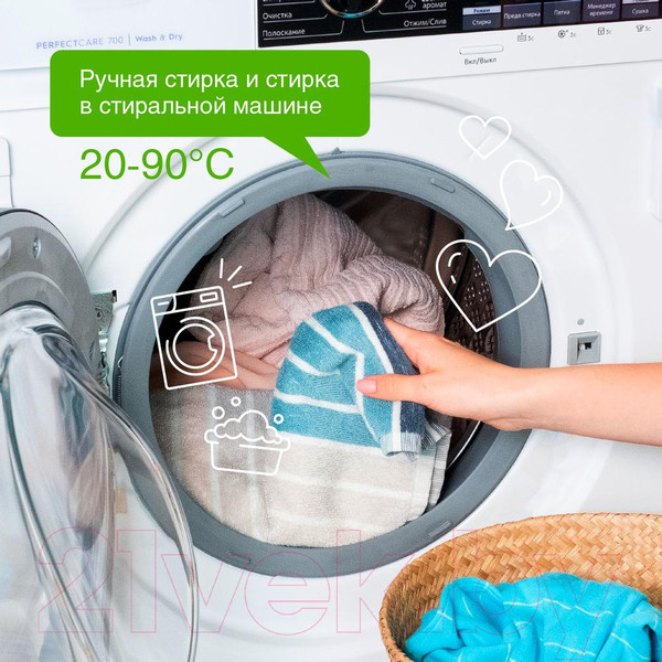 Изображение товара Гель для стирки Synergetic Биоразлагаемый концентрированный для цветного белья (2.75л)