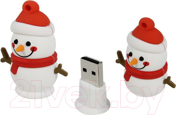 Изображение товара USB flash накопитель SmartBuy NY Снеговик 16Gb (SB16GBSnowP)