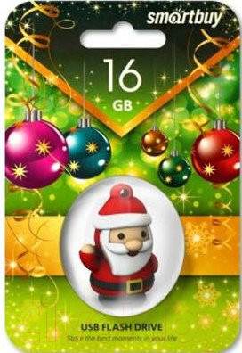 Изображение товара USB flash накопитель SmartBuy NY Santa-S 16Gb (SB16GBSantaS)