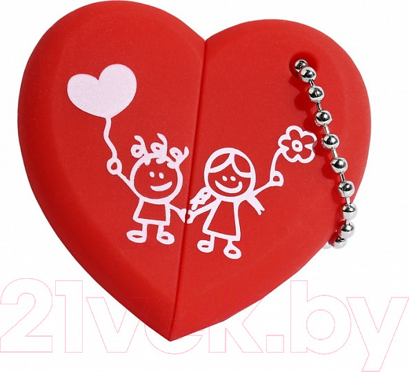 Изображение товара USB flash накопитель SmartBuy Wild Сердце 16GB (SB16GBHeart)