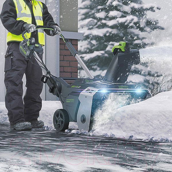 Изображение товара Снегоуборщик аккумуляторный Greenworks GD82ST 82V / 2602507 (без АКБ и ЗУ)