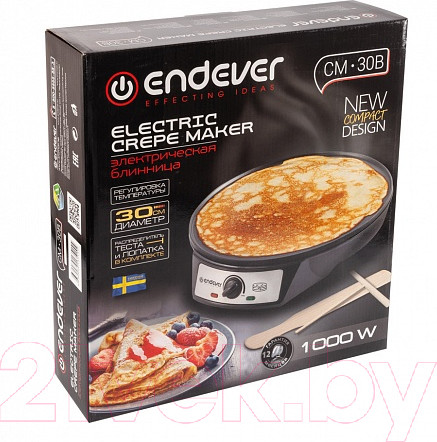 Изображение товара Блинница Endever Skyline CM-30B (черный)