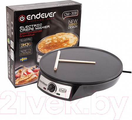 Изображение товара Блинница Endever Skyline CM-30B (черный)