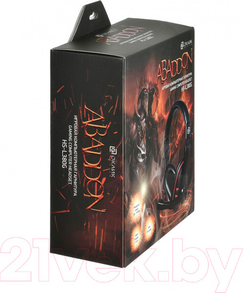 Изображение товара Наушники-гарнитура Оклик HS-L380G Abbadon