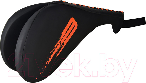 Изображение товара Боксерская лапа BoyBo Ракетка двойная Fire (оранжевый)