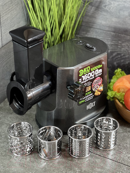 Изображение товара Мясорубка электрическая Holt HT-MG-007 (серый)
