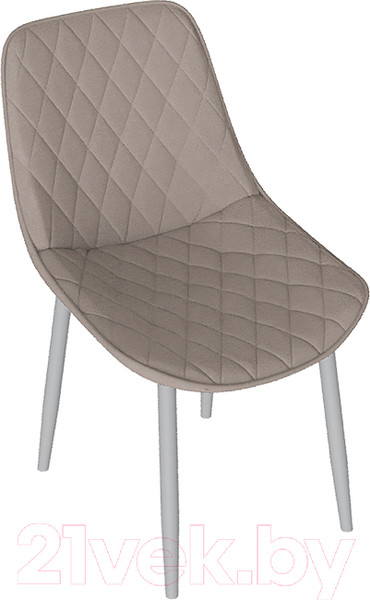 Изображение товара Стул ТриЯ Oscar (белый муар/велюр L003 бежевый)