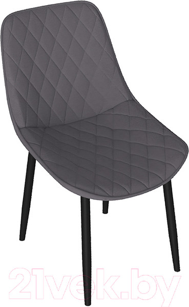 Изображение товара Стул ТриЯ Oscar (черный муар/велюр L002 серо-бежевый)