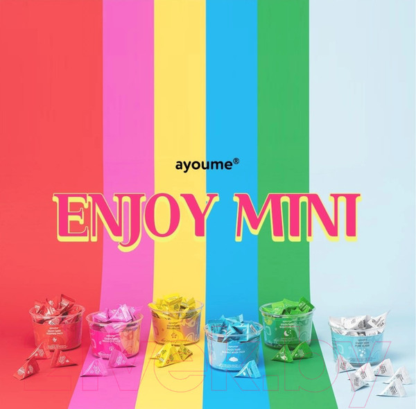Изображение товара Набор масок для лица Ayoume Enjoy Mini Wash-off Pack с каламиновой пудрой (30x3г)