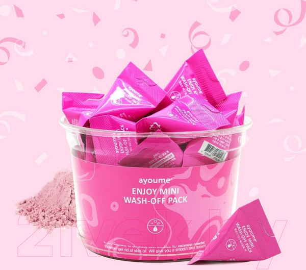 Изображение товара Набор масок для лица Ayoume Enjoy Mini Wash-off Pack с каламиновой пудрой (30x3г)