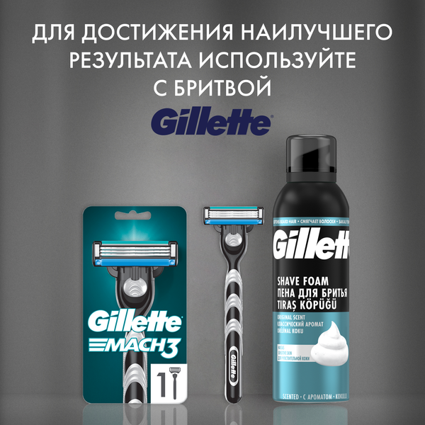 Изображение товара Пена для бритья Gillette Для чувствительной кожи (200мл)