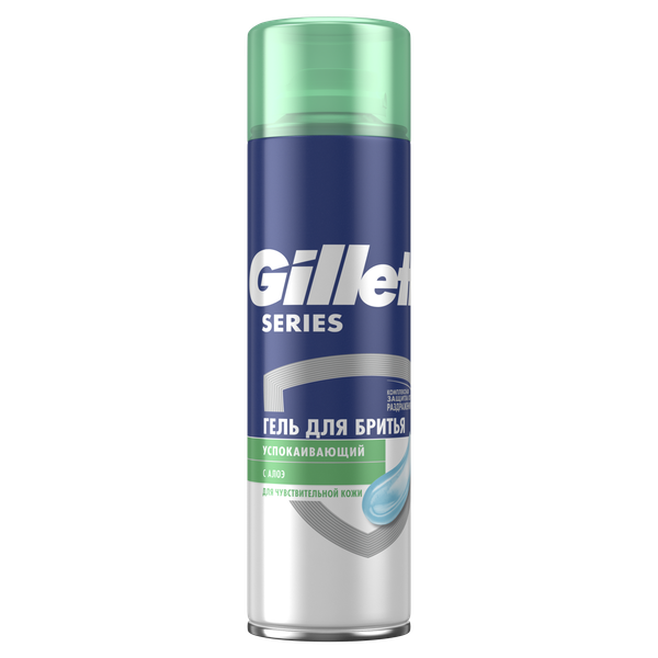 Изображение товара Гель для бритья Gillette Series Алоэ для чувствительной кожи (200мл)