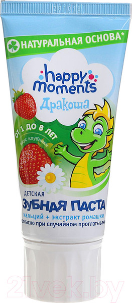 Изображение товара Зубная паста Дракоша Клубника гелевая (60мл)
